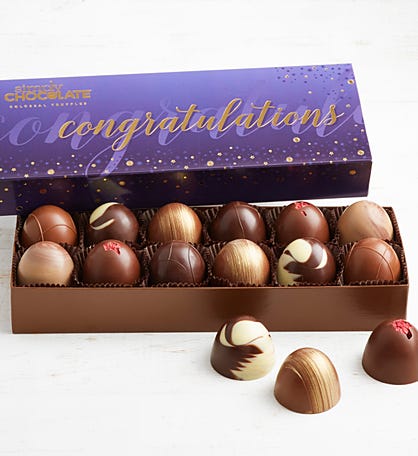 Simply Chocolate Congrats! Colossal Truffles 